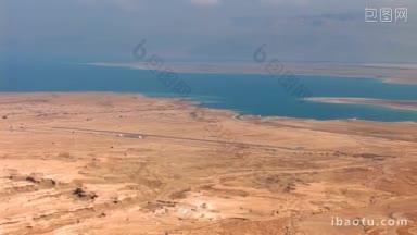 死海盐湖与约旦、巴勒斯坦和以色列接壤
